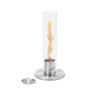 Tischfeuer Spin 90 silber